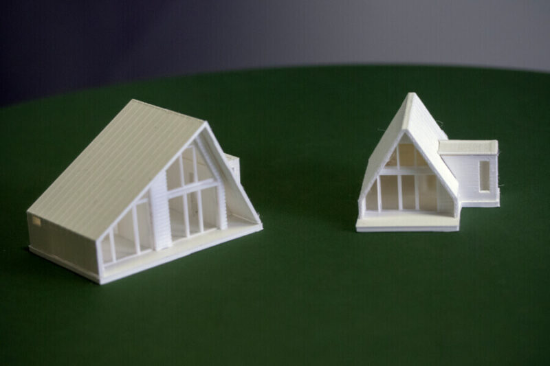 3D printed Miniature cottages