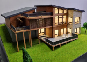 Realistic Villa Scale Model