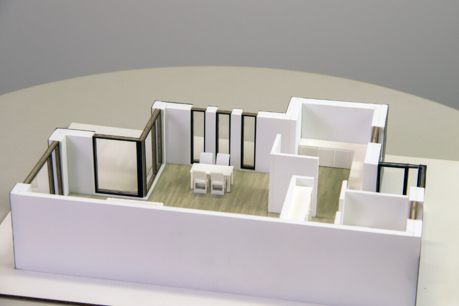 House scale Model with Removable Roof House scale Model with Removable Roof