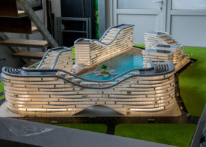 Architectural model hotel
