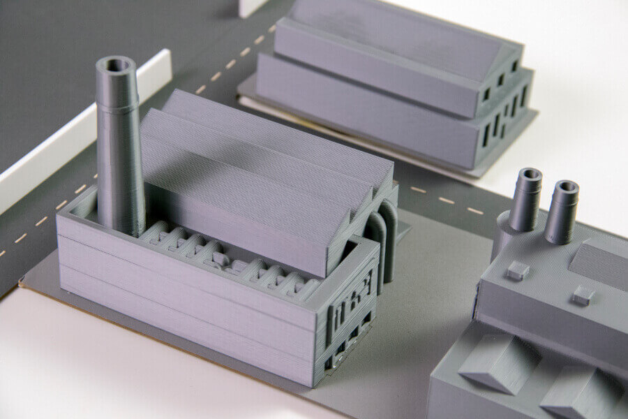 3D Printed Factory Model - Architectural Models