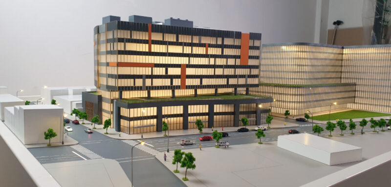 office buildings architectural models