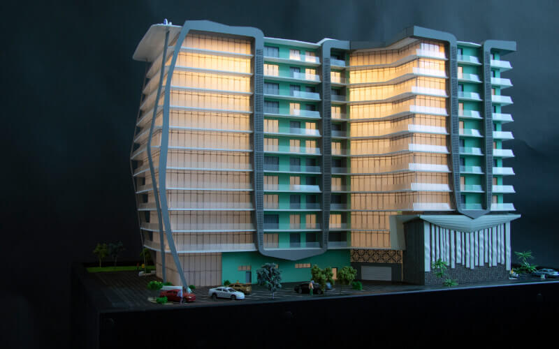 Apartment Building scale Model