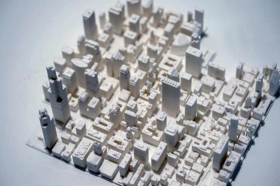 3D Printed urban Model