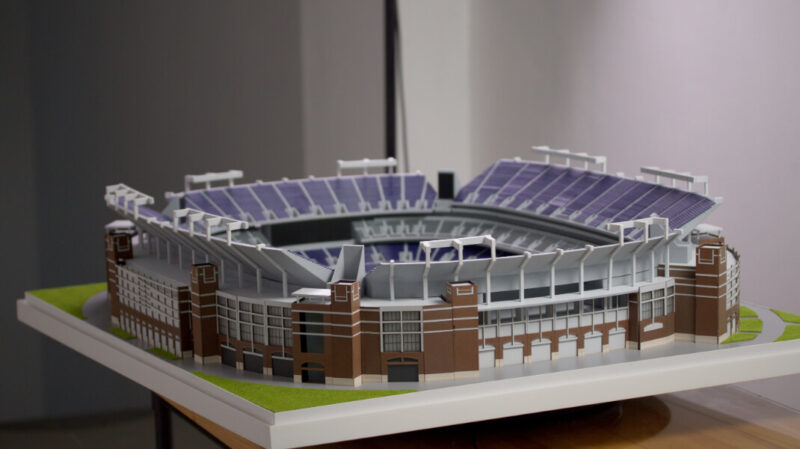 Model of Baltimore Ravens M&T Bank Stadium