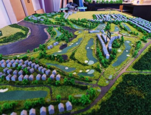 Scale Model of a Golf Resort