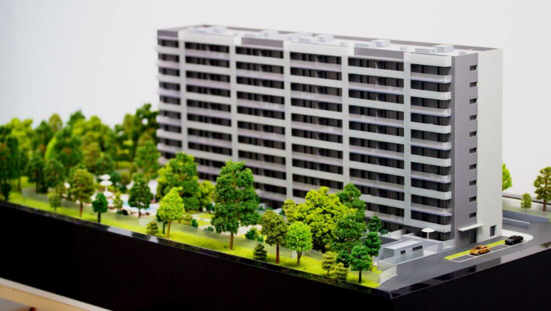 Apartment Building Scale Model