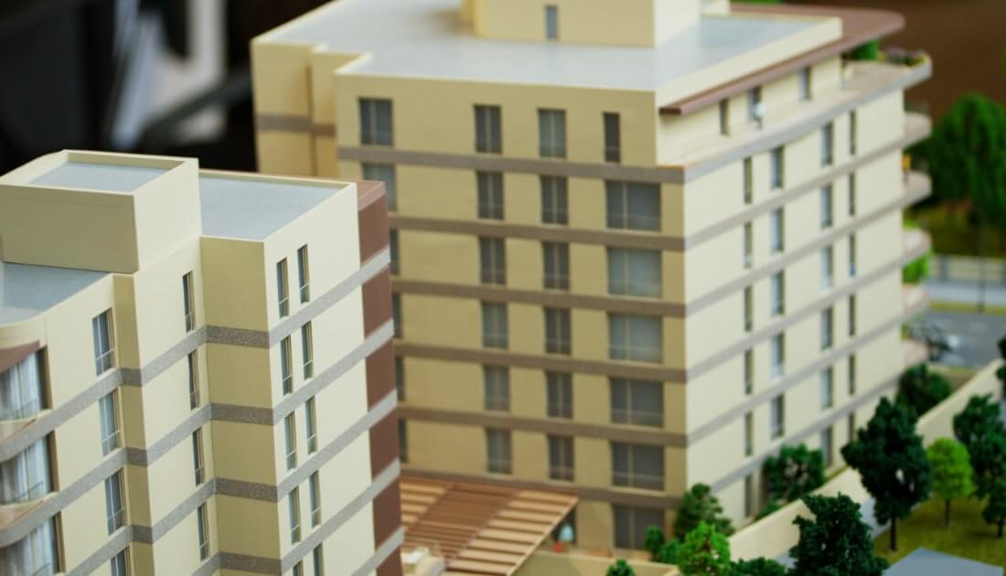 housing complex scale model