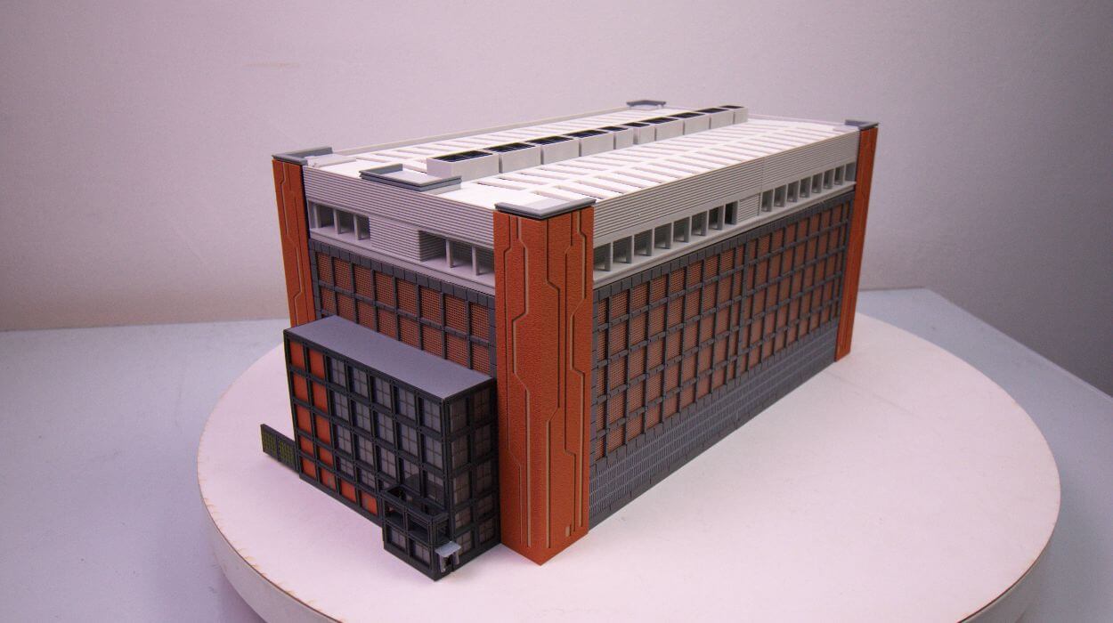 Data Center Architectural Model Exterior View