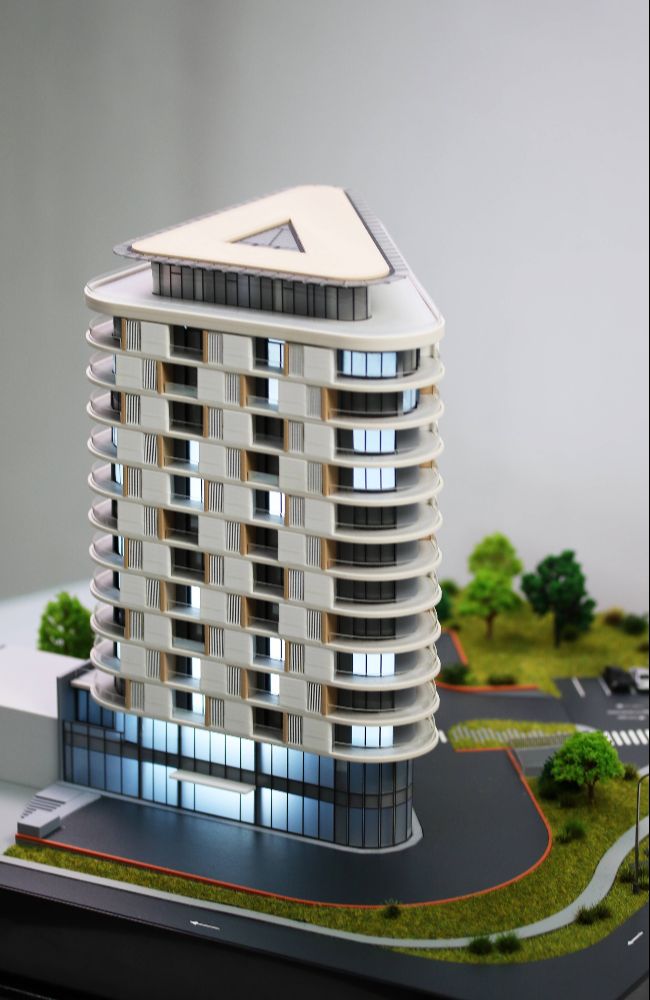building model glass facade