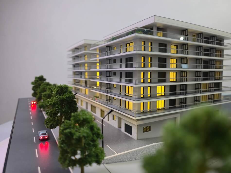 residential complex scale model