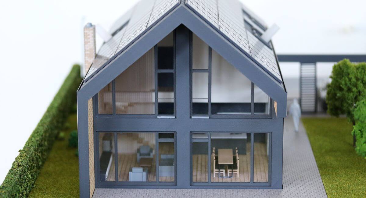 Contemporary House Architectural Scale Model