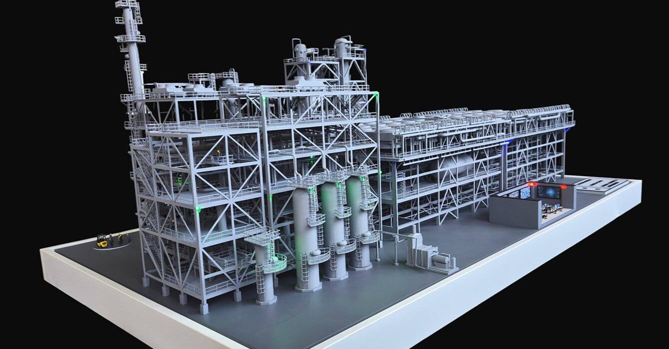 Architectural Scale Model of an Industrial Process Facility Architectural Scale Model of an Industrial Process Facility